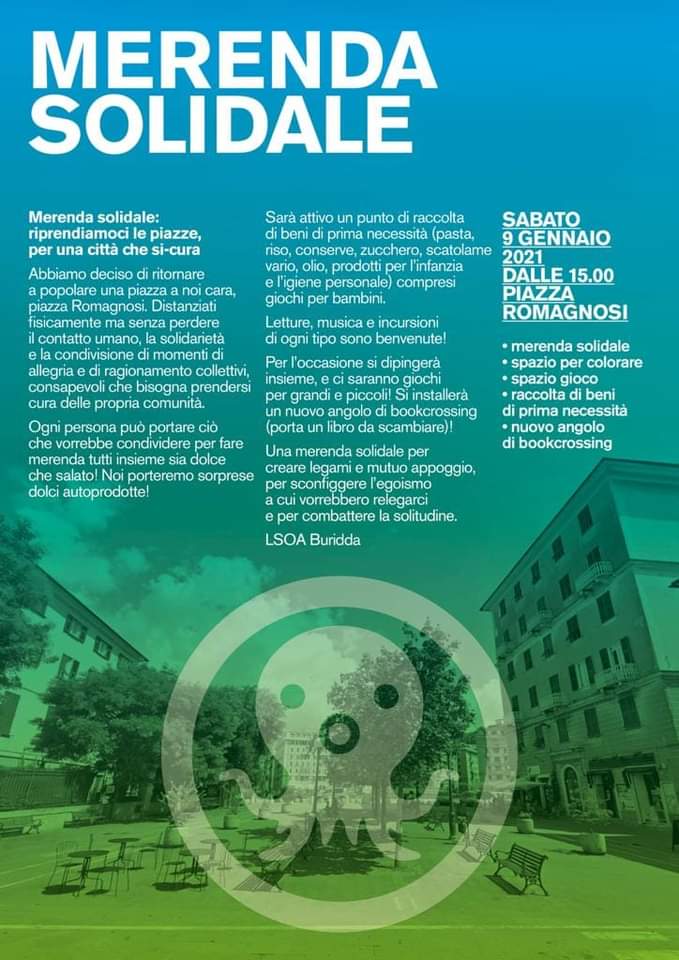 Merenda Solidale//9 Gennaio 2021//Piazza Romagnosi